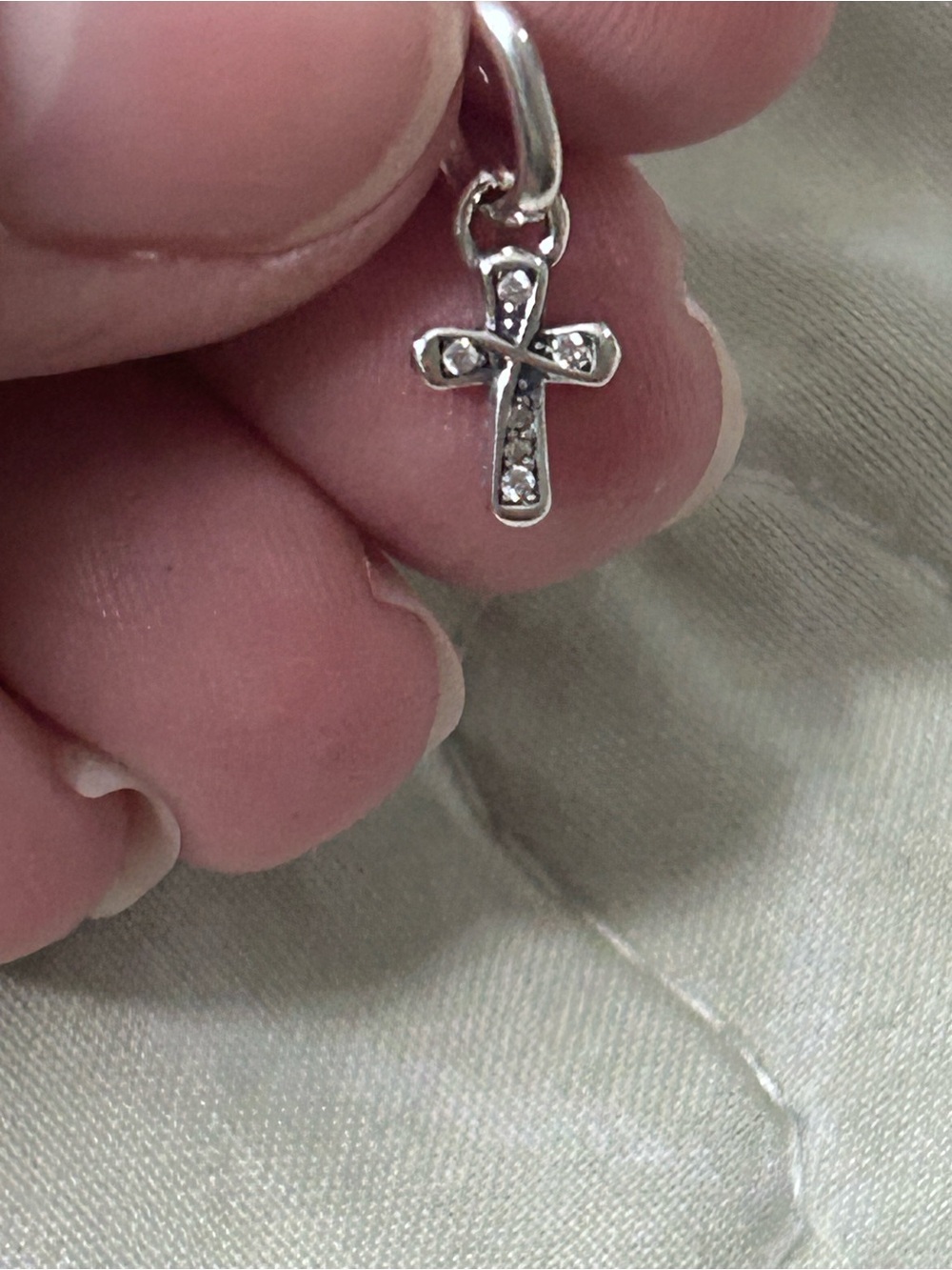 Pandora mini Sterling Silver Cross Charm